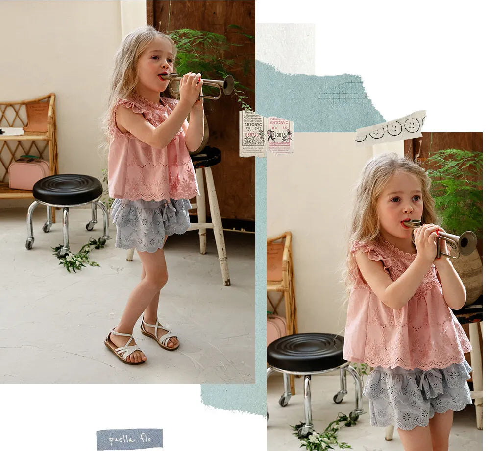 2026 flo Summer - 蕾絲層次蛋糕褲裙 4色 (80-135cm)