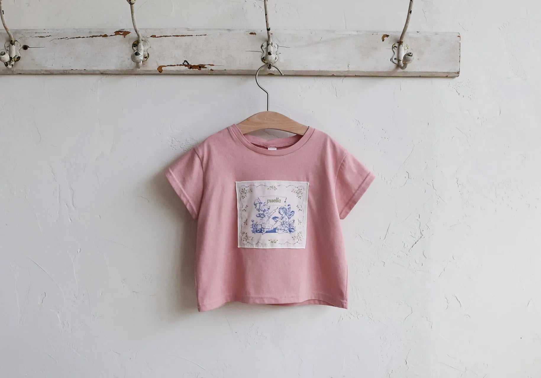 2026 flo Summer - 花花小天使貼布短TEE 5色 (80-135cm)
