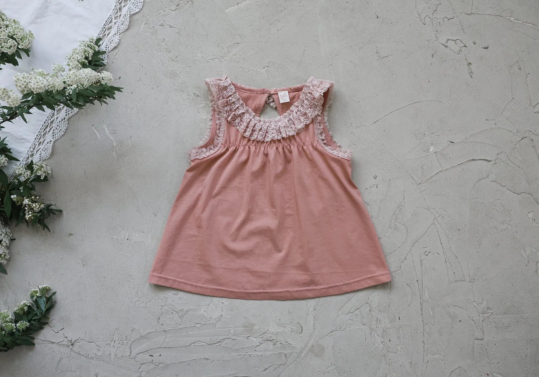 2026 flo Summer - 蕾絲荷葉邊背心 3色 (80-135cm)