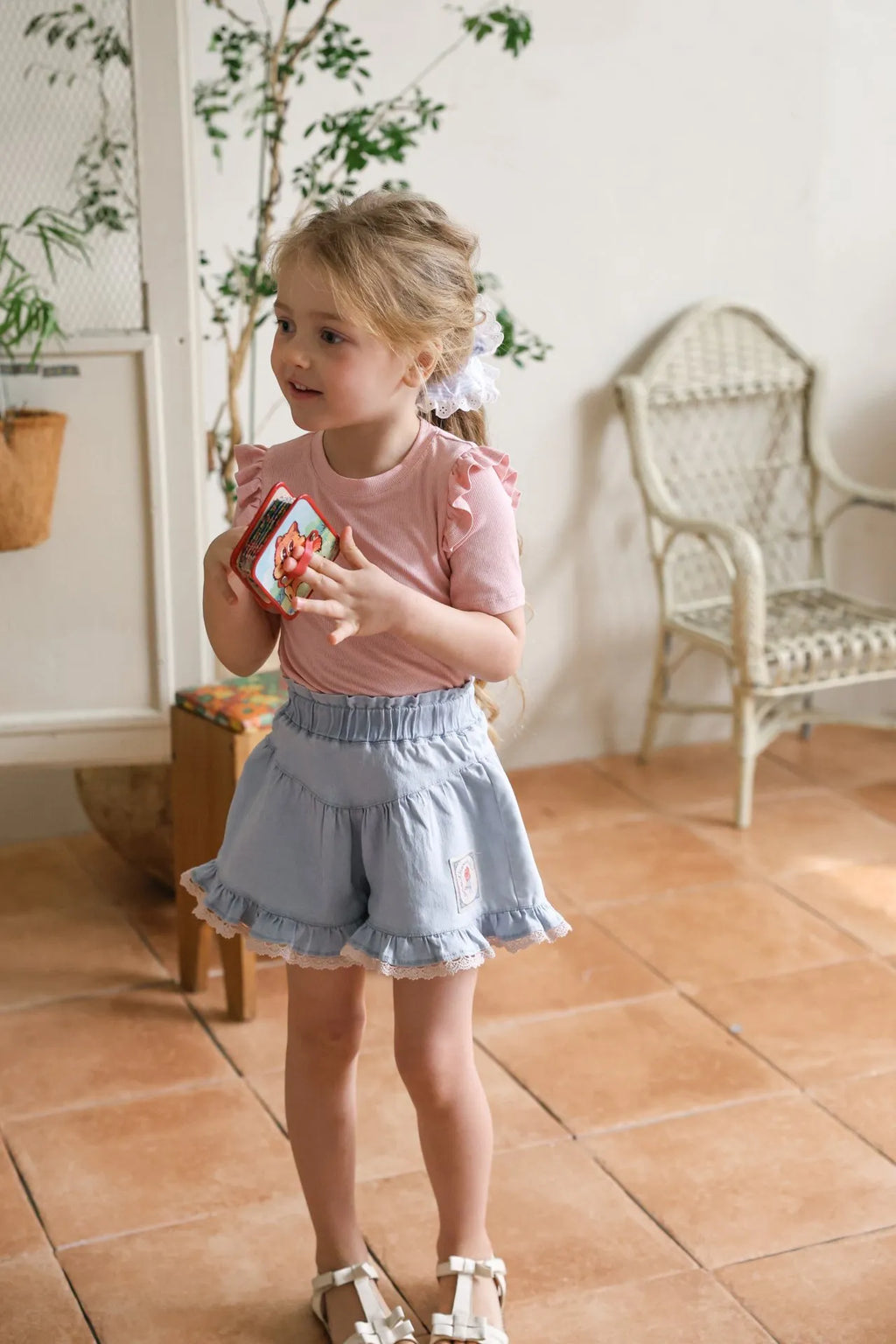 2026 flo Summer - 荷葉邊短TEE 5色 (80-135cm)