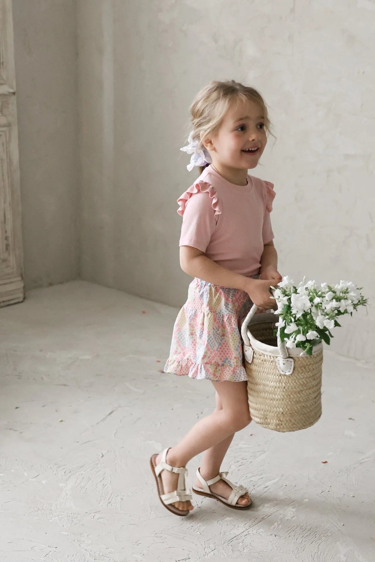 2026 flo Summer - 荷葉邊短TEE 5色 (80-135cm)