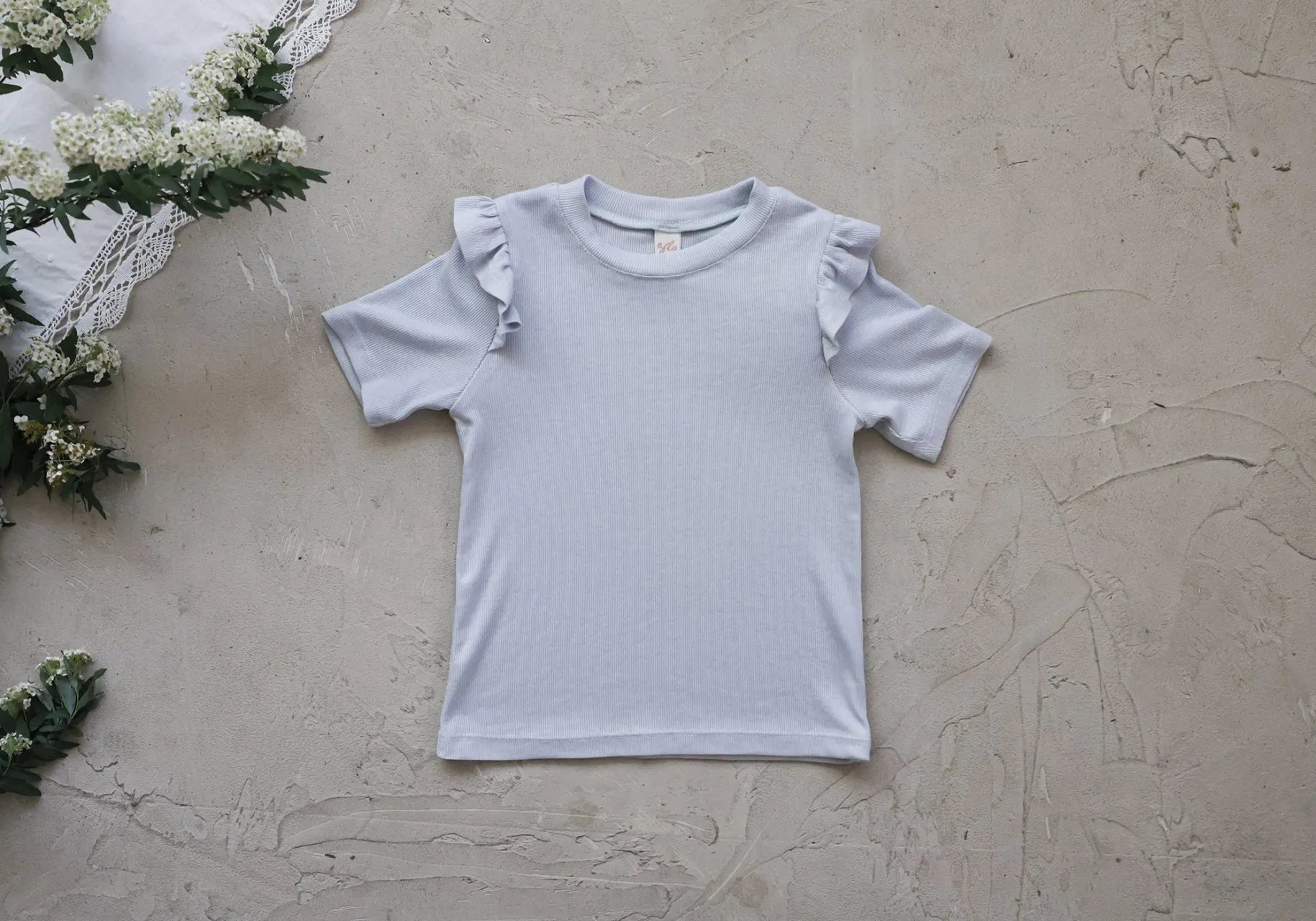 2026 flo Summer - 荷葉邊短TEE 5色 (80-135cm)