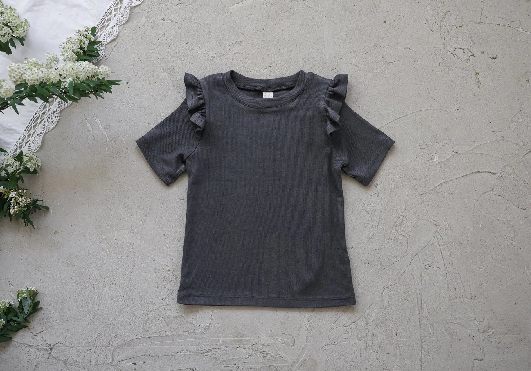 2026 flo Summer - 荷葉邊短TEE 5色 (80-135cm)