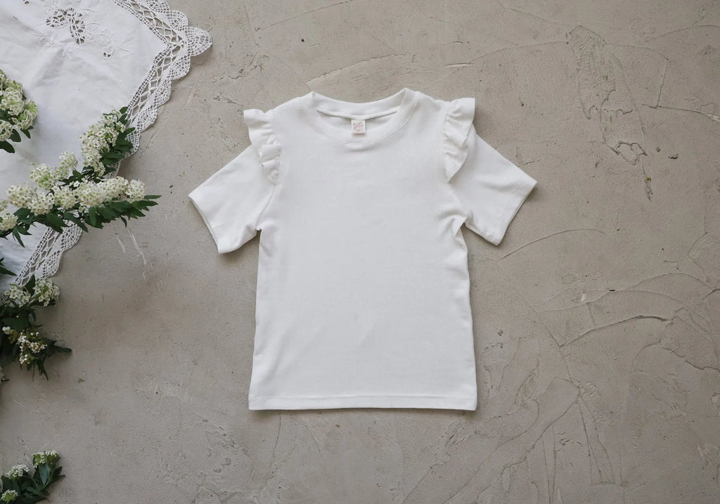 2026 flo Summer - 荷葉邊短TEE 5色 (80-135cm)