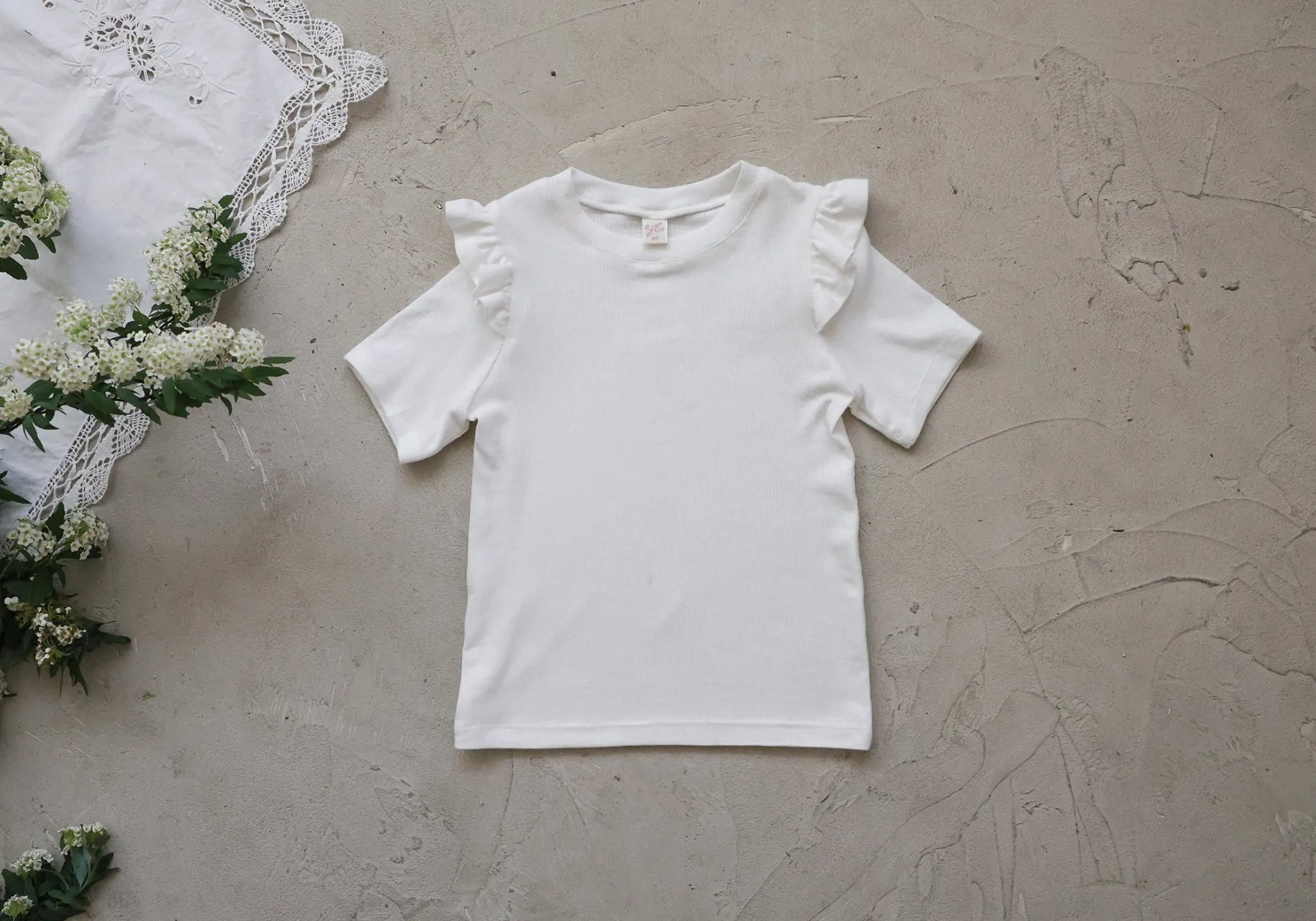 2026 flo Summer - 荷葉邊短TEE 5色 (80-135cm)