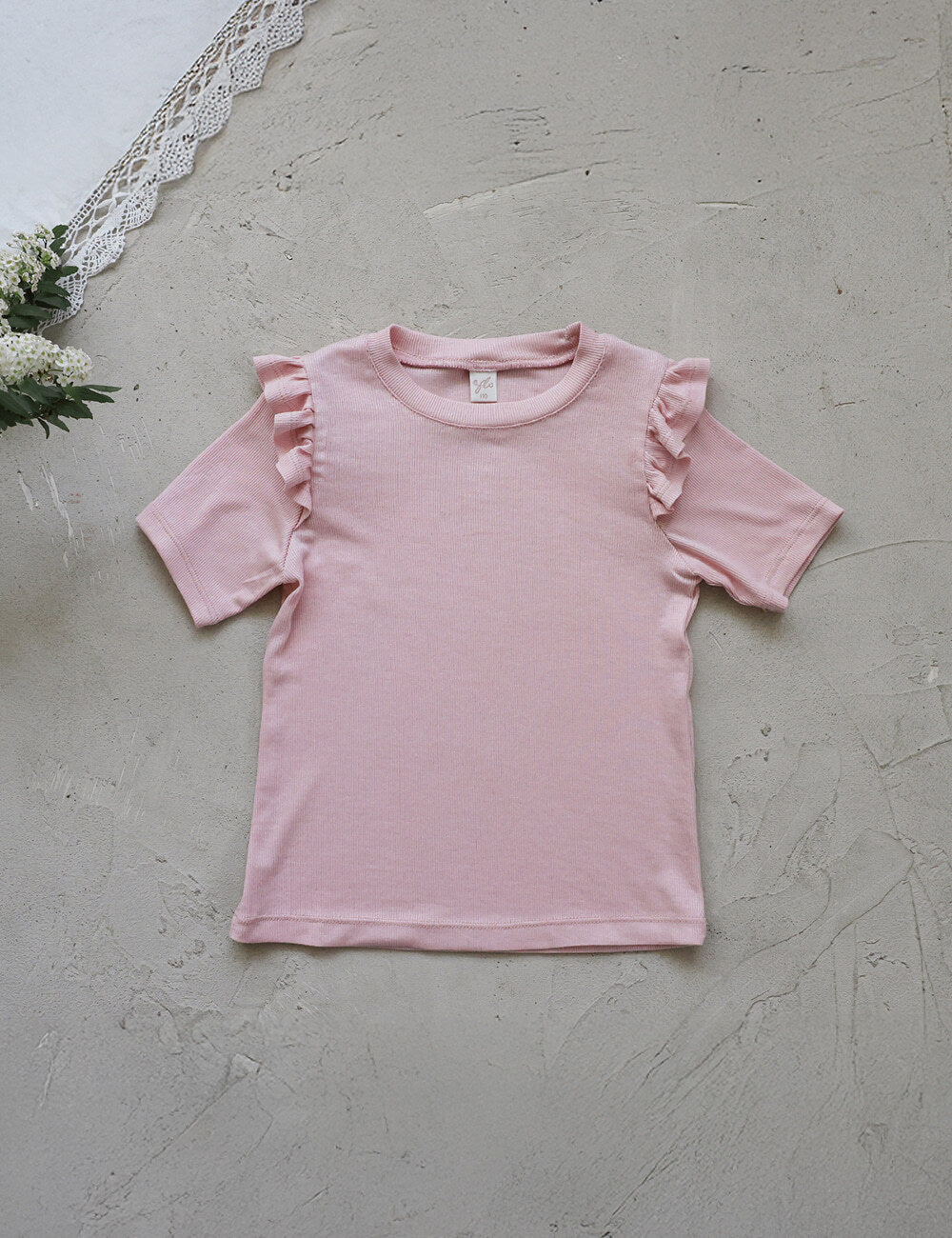 2026 flo Summer - 荷葉邊短TEE 5色 (80-135cm)