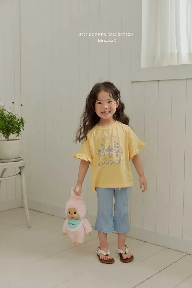 2026 Melikey Summer - 羅紋捲邊喇叭褲 6色 (70-140cm)