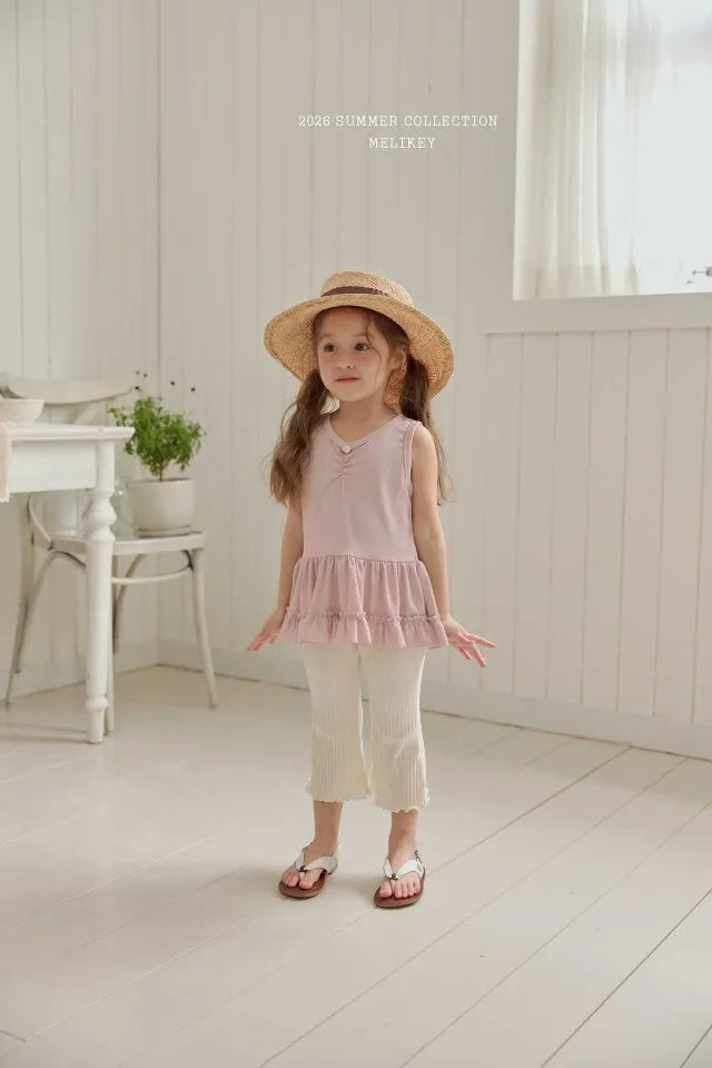 2026 Melikey Summer - 羅紋捲邊喇叭褲 6色 (70-140cm)