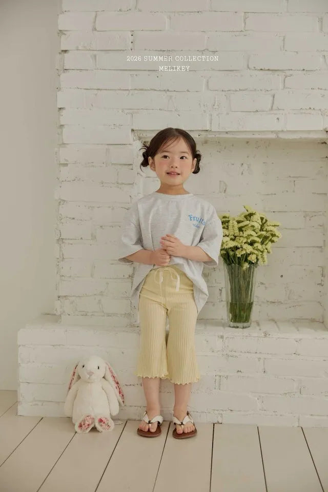 2026 Melikey Summer - 羅紋捲邊喇叭褲 6色 (70-140cm)