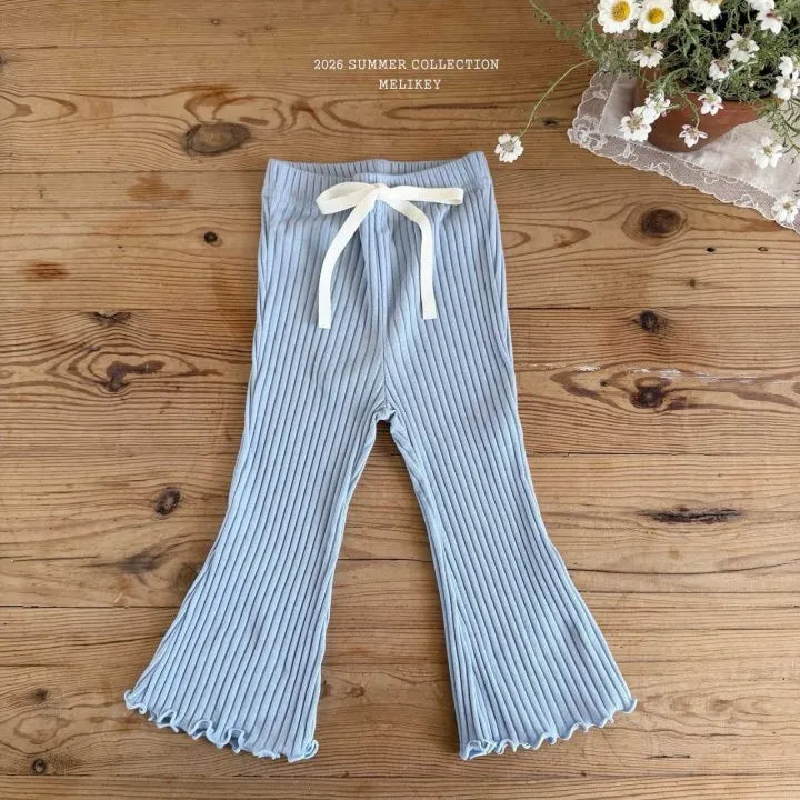 2026 Melikey Summer - 羅紋捲邊喇叭褲 6色 (70-140cm)
