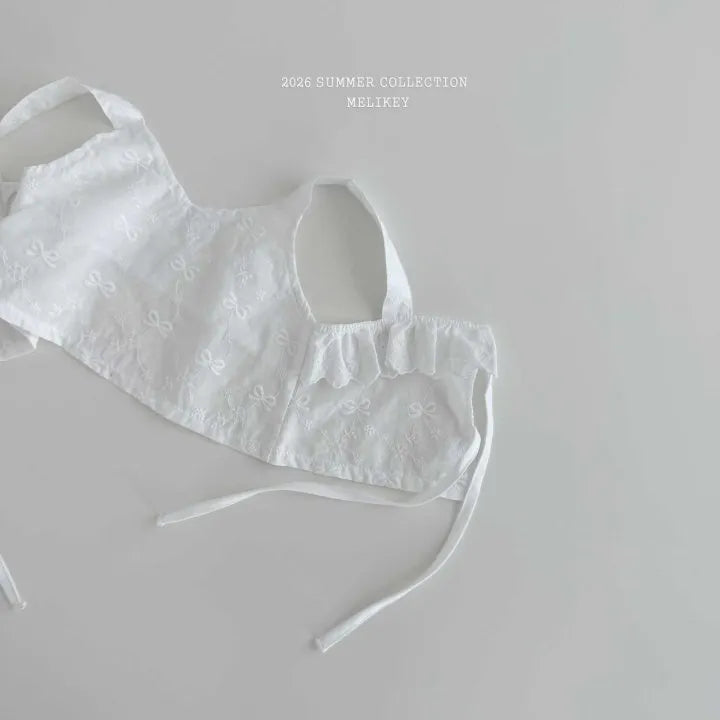 2026 Melikey Summer -Nana荷葉邊綁帶背心 2色 (70-140cm)