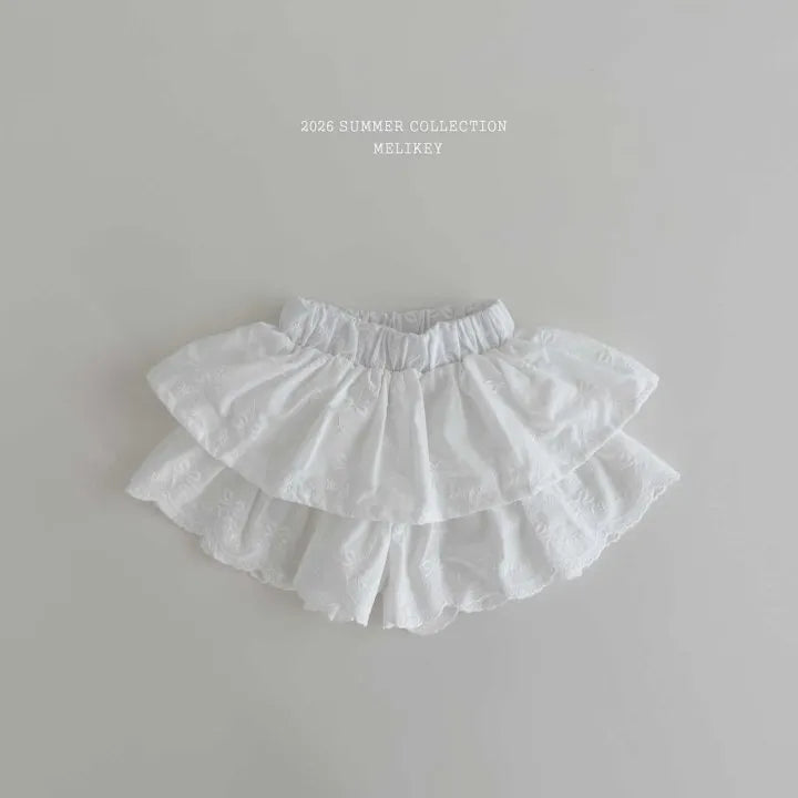 2026 Melikey Summer -荷葉邊蛋糕褲裙 2色 (70-140cm)