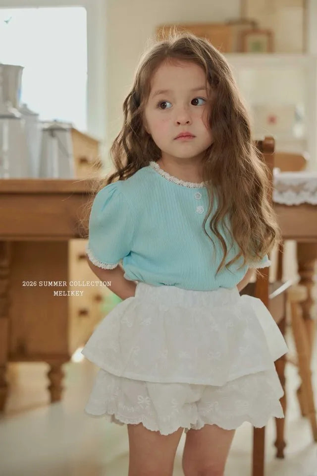 2026 Melikey Summer -荷葉邊蛋糕褲裙 2色 (70-140cm)
