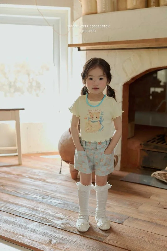 2026 Melikey Summer -蝴蝶結口袋短褲 2色 (70-140cm)