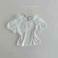 2026 Melikey Summer -雙層荷葉邊蓬袖短TEE 2色 (70-140cm)