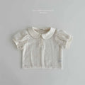 2026 Melikey Summer - 蕾絲小圓領短TEE (70-140cm)
