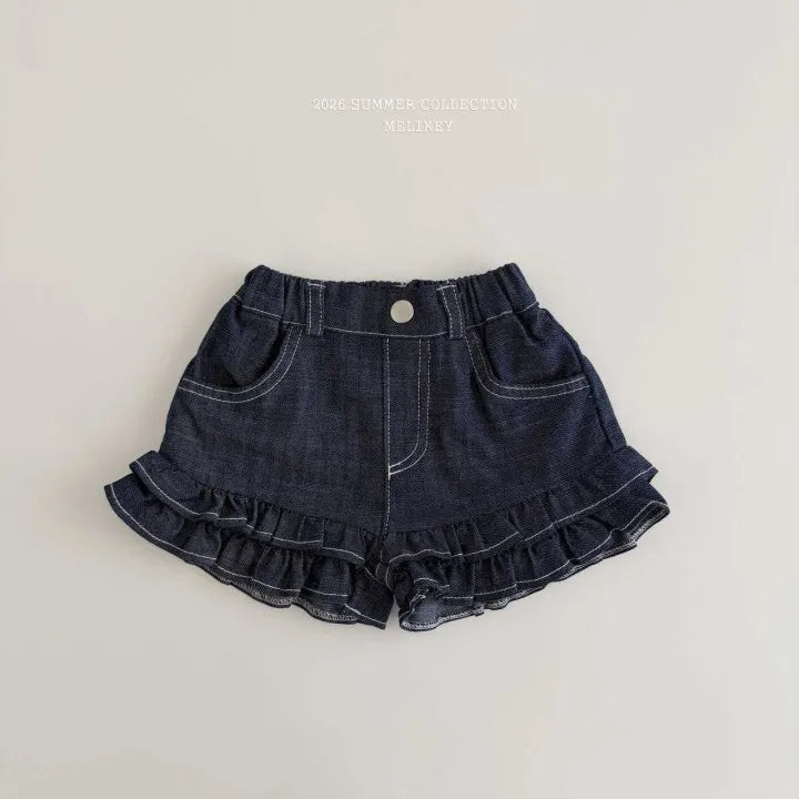2026 Melikey Summer - 雙層荷葉邊短褲 2色 (70-140cm)
