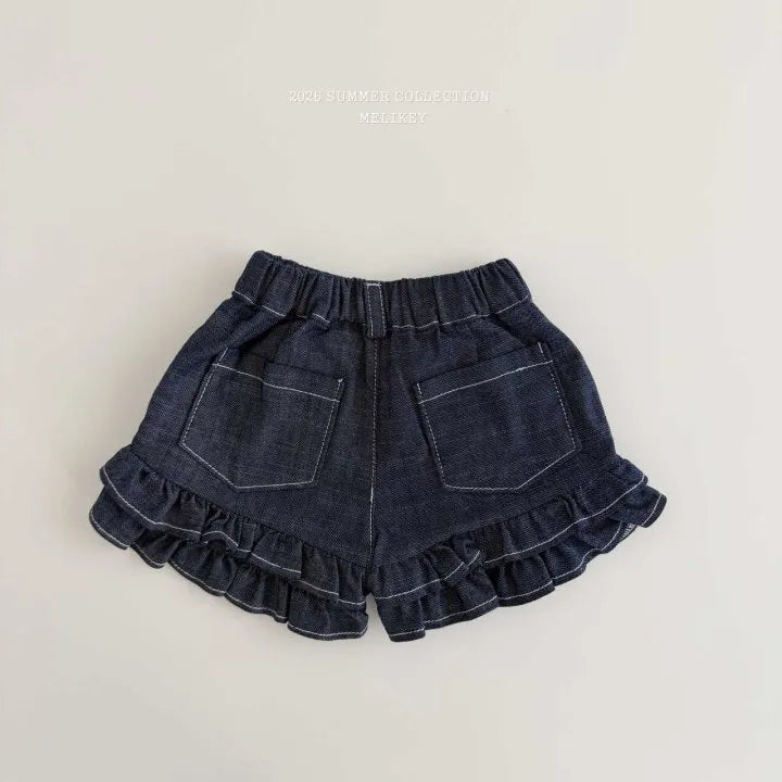 2026 Melikey Summer - 雙層荷葉邊短褲 2色 (70-140cm)