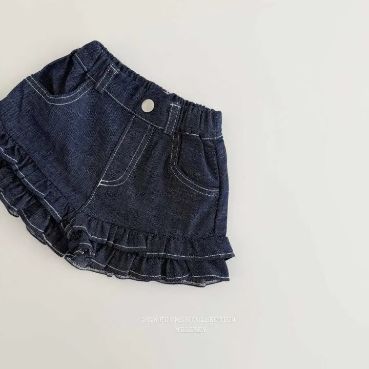 2026 Melikey Summer - 雙層荷葉邊短褲 2色 (70-140cm)