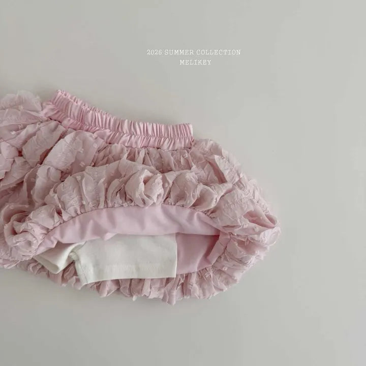 2026 Melikey Summer - 荷葉褶邊氣球裙褲 2色 (70-140cm)