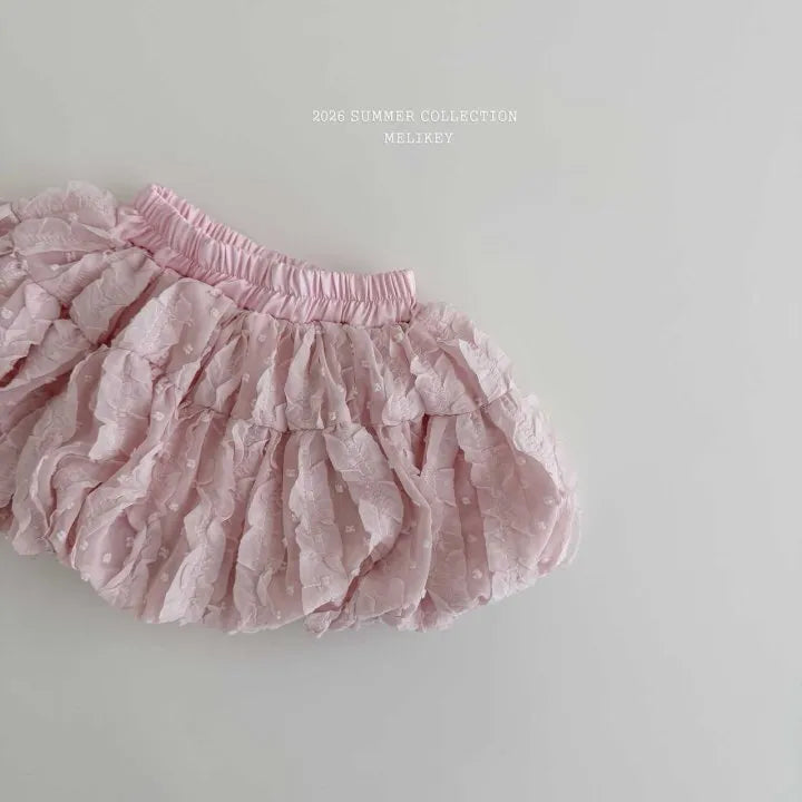 2026 Melikey Summer - 荷葉褶邊氣球裙褲 2色 (70-140cm)