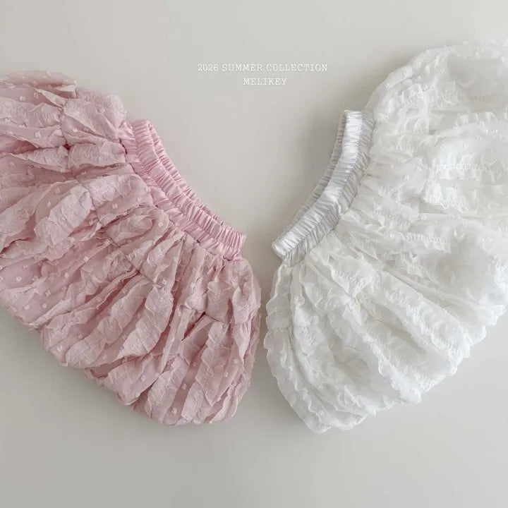 2026 Melikey Summer - 荷葉褶邊氣球裙褲 2色 (70-140cm)