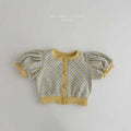 2026 Melikey Summer - Rika花花蓬袖開襟衫 3色 (70-140cm)