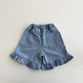 2026 Melikey Summer - 荷葉邊五分牛仔褲 (70-140cm)