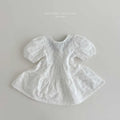 2026 Melikey Summer - 花花後蝴蝶結蓬袖洋裝 2色 (70-140cm)