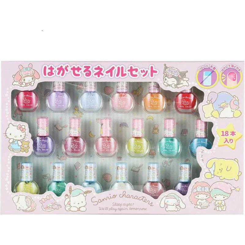 現貨 - 日本小童水性指甲油可拆卸禮盒裝18入