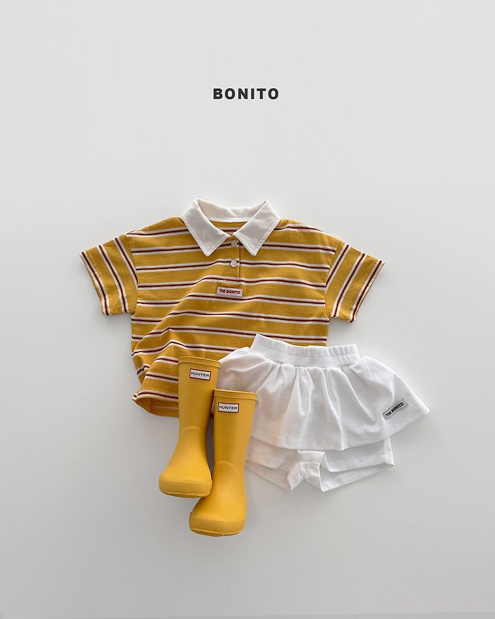 2026 Bonito Summer - sierre stripe collar tee