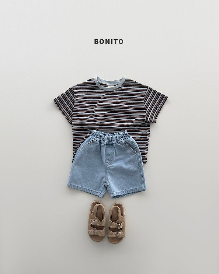 2026 Bonito Summer - uni stripe color tee