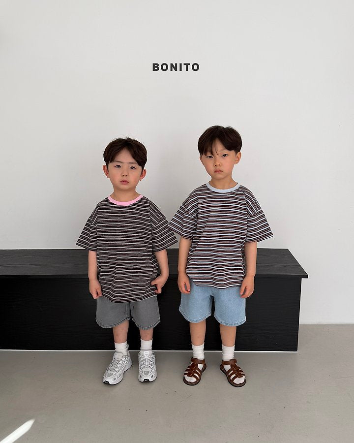 2026 Bonito Summer - uni stripe color tee