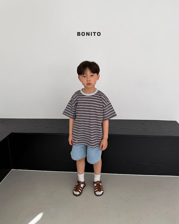 2026 Bonito Summer - uni stripe color tee