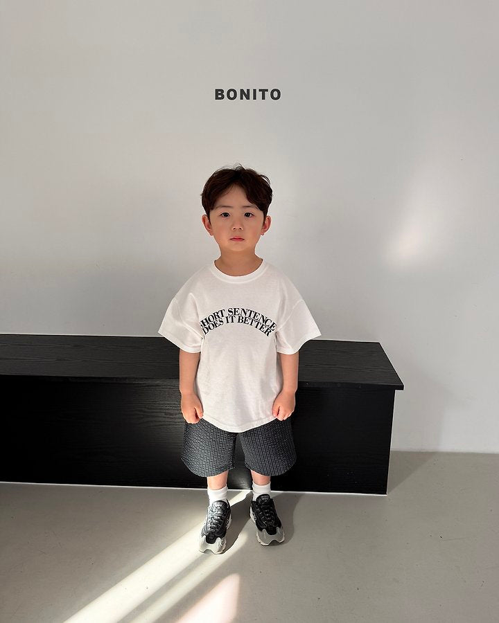 2026 Bonito Summer - Sentence Short Sleeve T-shirt