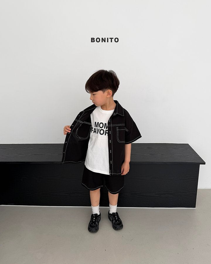 2026 Bonito Summer - two pocket linen set 🖤💙