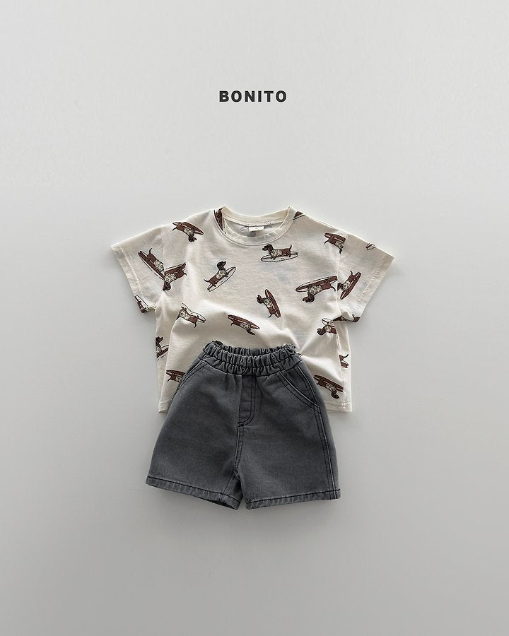 2026 Bonito Summer - surfing dog tee