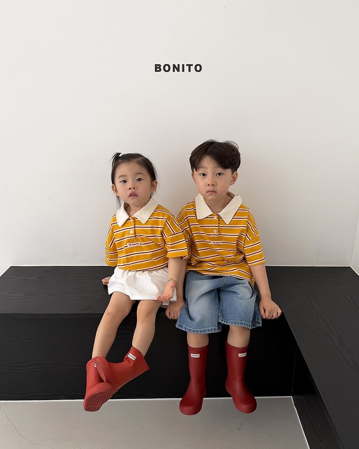 2026 Bonito Summer - sierre stripe collar tee