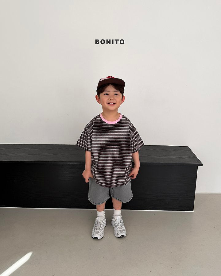 2026 Bonito Summer - uni stripe color tee