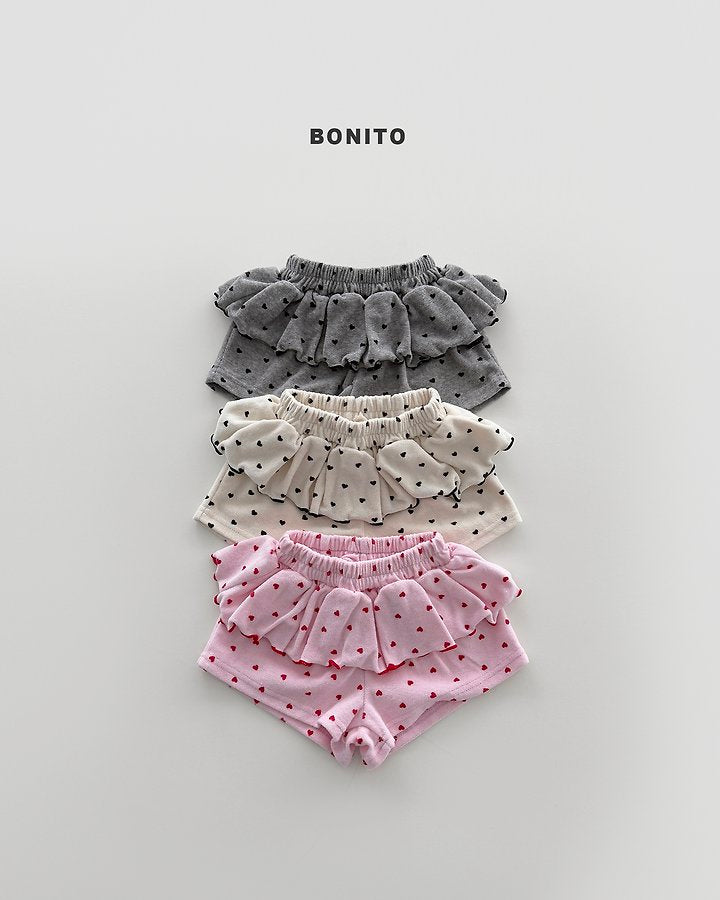 2026 Bonito Summer - mini heart frill shorts ♥