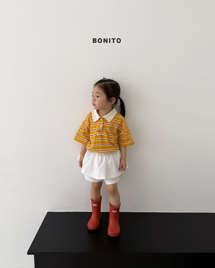 2026 Bonito Summer - sierre stripe collar tee