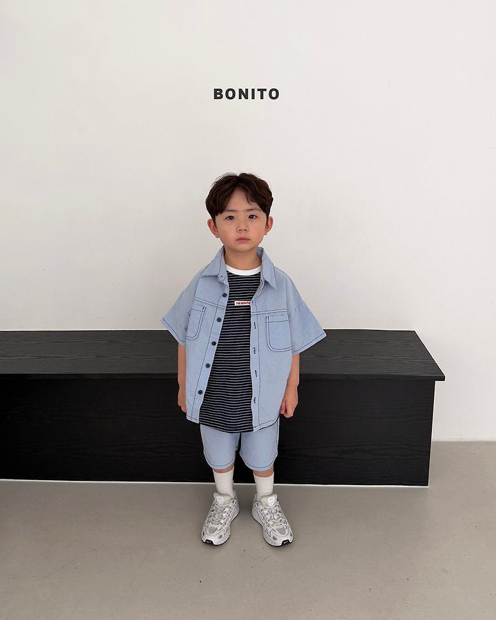 2026 Bonito Summer - two pocket linen set 🖤💙