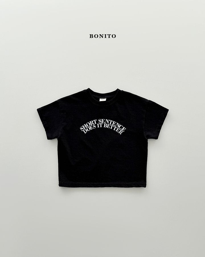 2026 Bonito Summer - Sentence Short Sleeve T-shirt