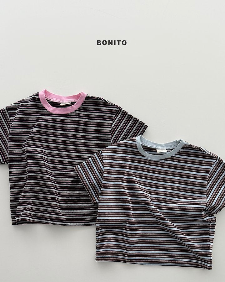 2026 Bonito Summer - uni stripe color tee