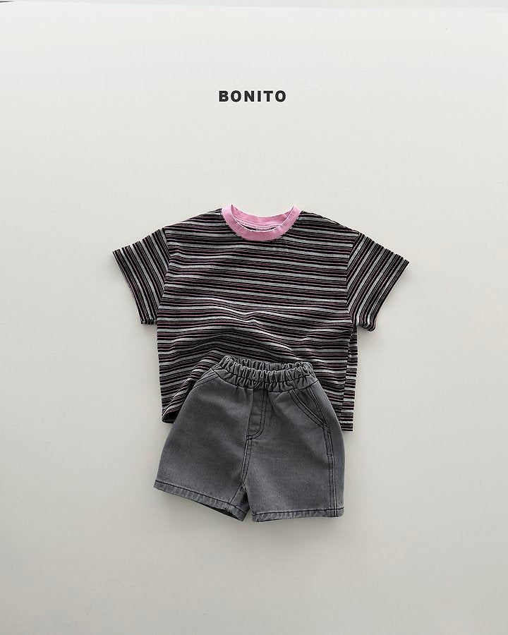 2026 Bonito Summer - uni stripe color tee