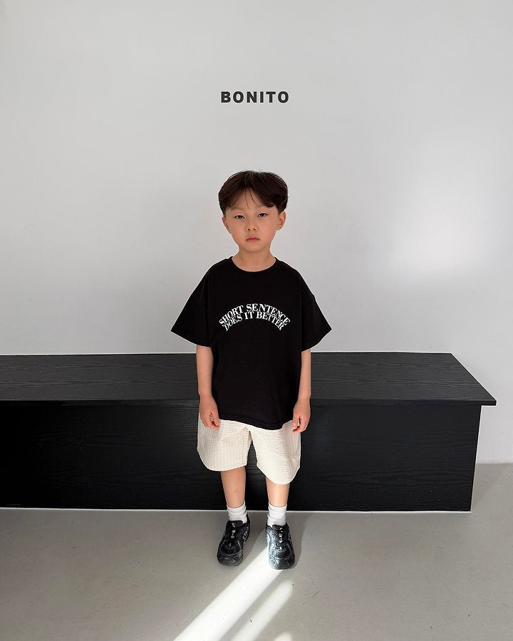 2026 Bonito Summer - Sentence Short Sleeve T-shirt