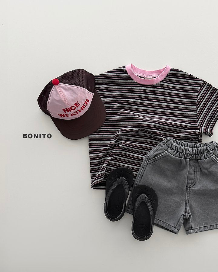 2026 Bonito Summer - uni stripe color tee