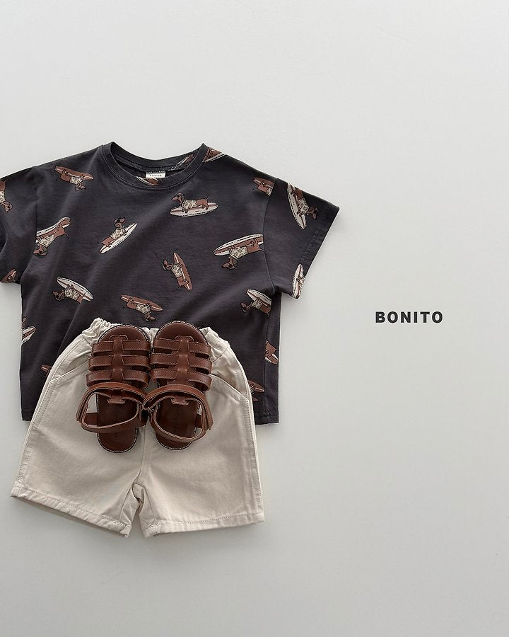 2026 Bonito Summer - surfing dog tee