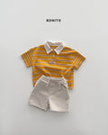 2026 Bonito Summer - sierre stripe collar tee