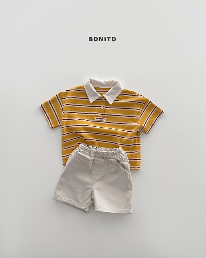 2026 Bonito Summer - sierre stripe collar tee